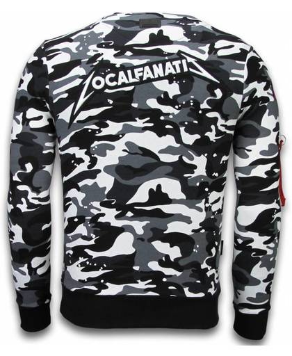 Local Fanatic Exclusief Camo Embroidery - Sweater Patches - Zwart