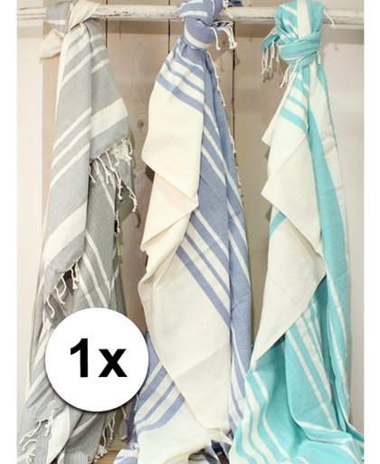 Hamam handdoek XL blauw 200 x 240 cm - badhanddoek