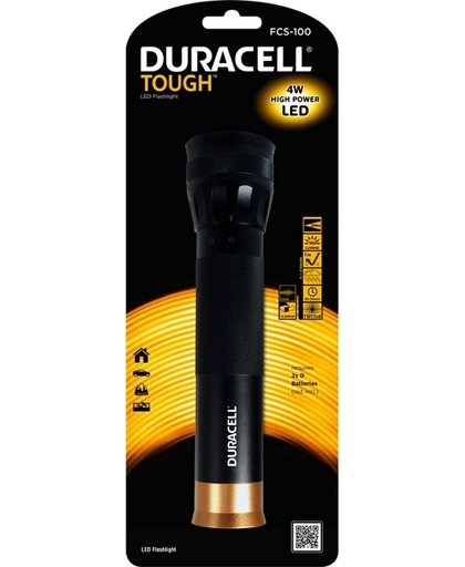 Duracell Tough Zaklamp LED Zwart, Goud