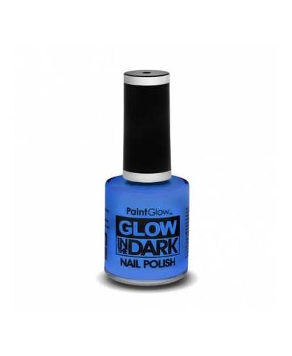 Glow in the dark nagellak neon blauw