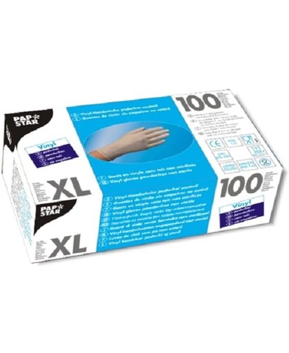 Papstar 100 handschoenen vinyl XL
