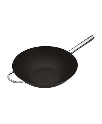 Carbonstalen wok, 35,5 cm - masterclass professional