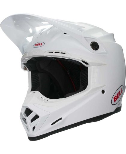 Bell Crosshelm Moto9 Solid White-XS