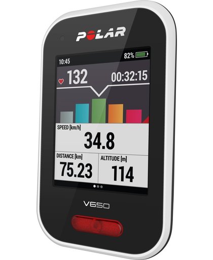 Polar V650 Fietscomputer - GPS - Bluetooth® Smart - Zwart