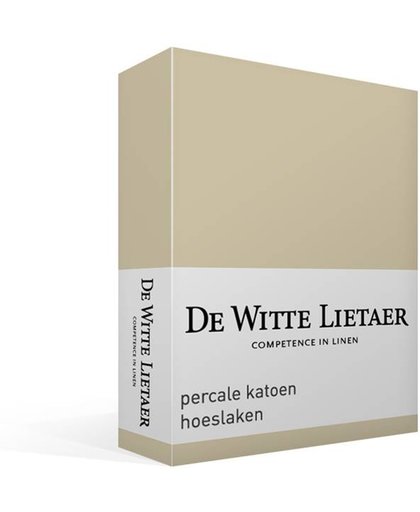 De Witte Lietaer - Jersey Elastan - Hoeslaken - Eenpersoons - 90x200 cm - Beige Sand