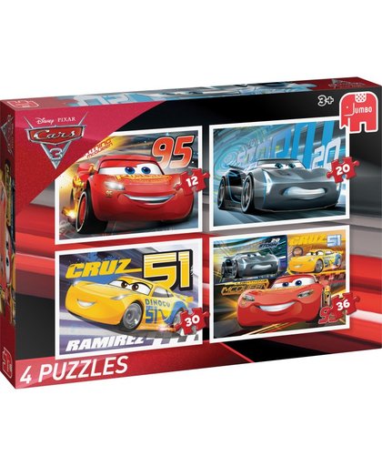 Disney Pixar Cars 3 4in1 puzzels