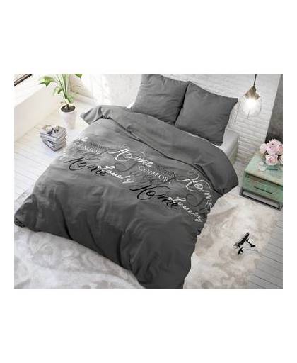 Sleeptime st royal luxury grey - dekbedovertrek: 1-persoons (140 cm)