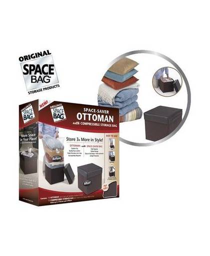 Space bag bekend van tv: ottoman poef (2-delig)