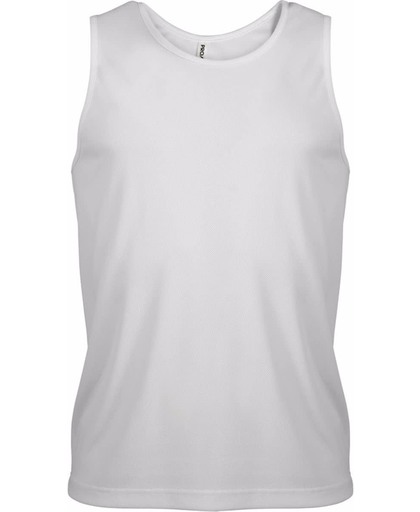 Wit sport singlet voor heren - maat XL - sport hemdje