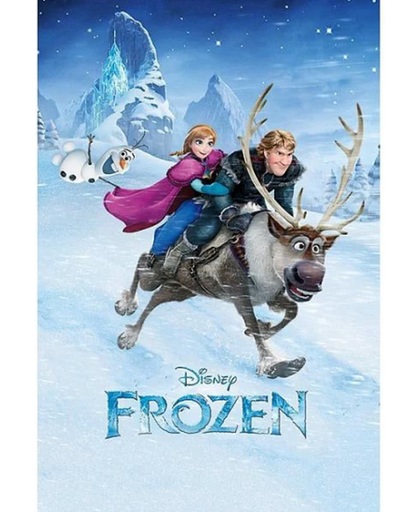 Poster Frozen ritje 61 x 91,5 cm