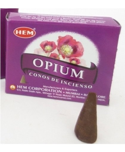 Wierook kegeltjes Opium