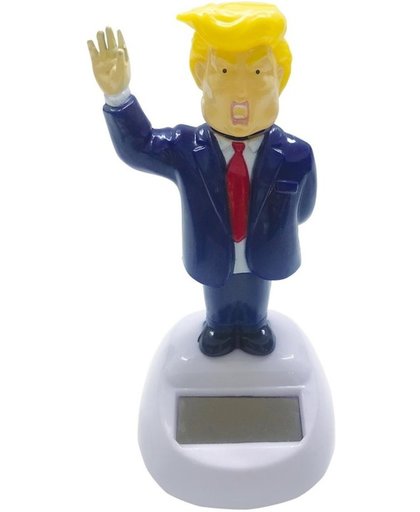 Zwaaiende Donald Trump dashboard solar figuur - Bewegende president Trump figuur