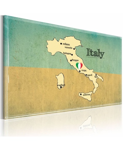 Schilderij - Hart van Italië