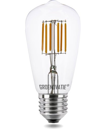 E27 LED Filament Rustikalamp 6W Warm Wit Dimbaar