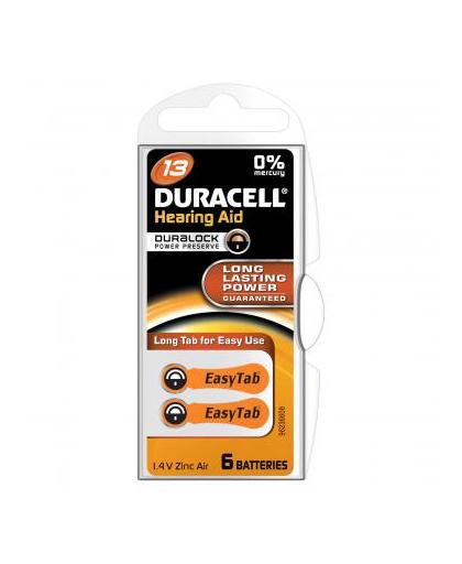 Duracell batterij gehoorapparaat - DA13 - 6 stuks
