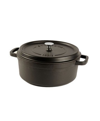 Cuisinova gietijzeren braadpan - Ø 28 cm - 5,5 l - zwart