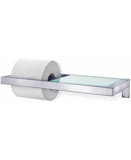 Blomus toiletpapierhouder Menoto met planchet mat