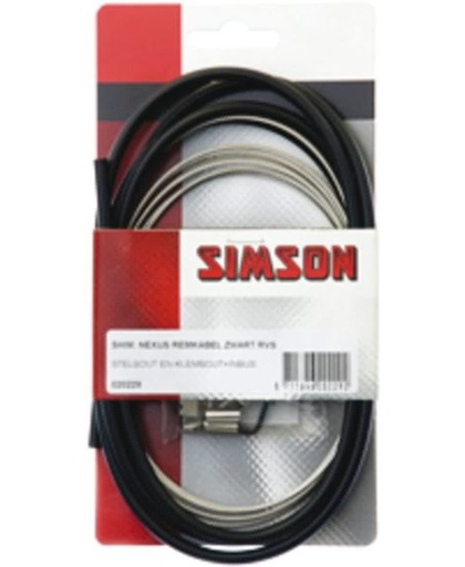Simson Remkabel Set Nexus Rollerbrake 1600/2250 Mm Zwart/zilver