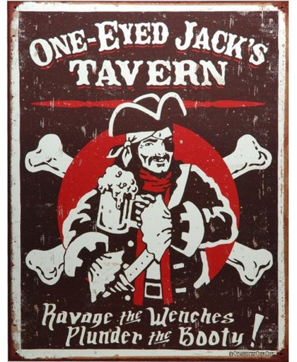 Metalen wandplaat Jacks Tavern