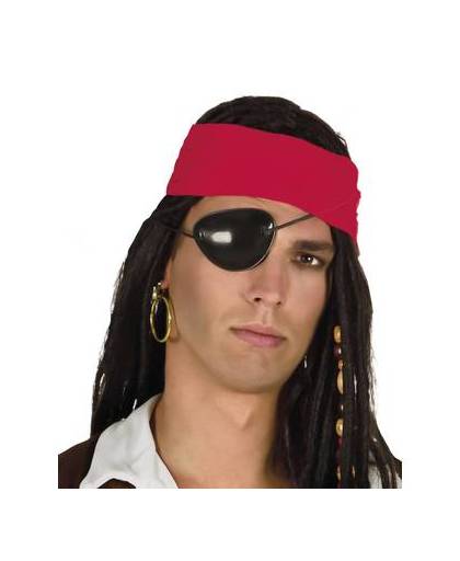 Piraten ooglapje en oorbel