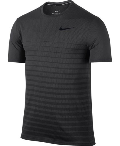 Nike - Zonal Cool Relay Top - Hardloopshirt - Mannen - Grijs - maat S