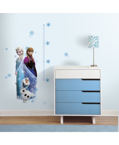 Disney Frozen Groei - Muursticker - 101 cm - Blauw