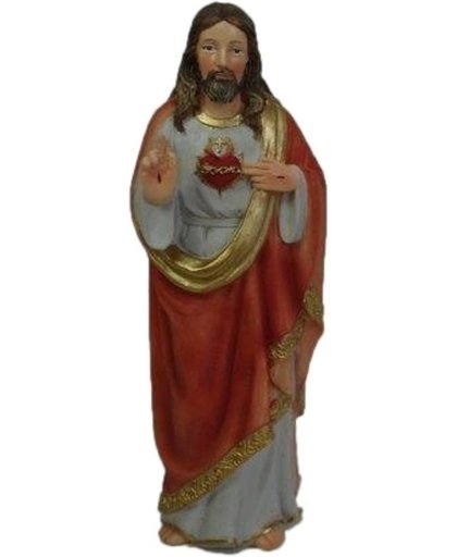 Jezus met heilig hart beeldje 20 cm