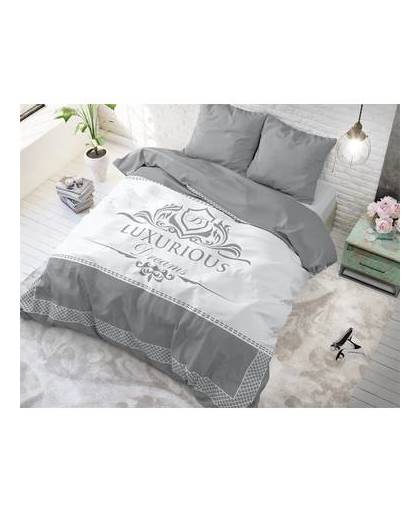 Sleeptime luxurious grey - dekbedovertrek: lits jumeaux (240 cm)