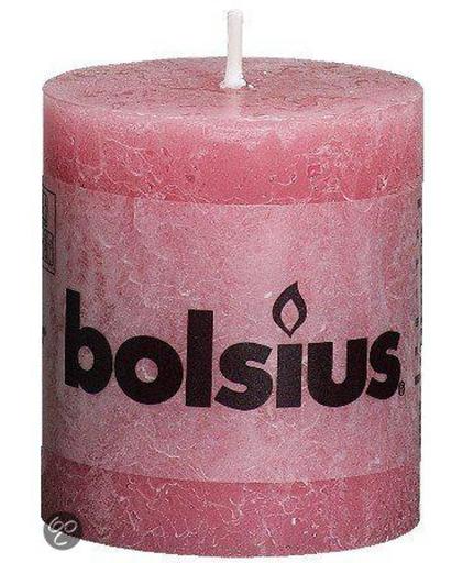 Bolsius Stompkaars Stompkaars 80/68 rustiek Oud roze