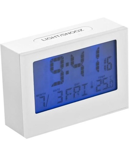 Balvi digitale wekker met datum en temperatuur - Kleur - Wit
