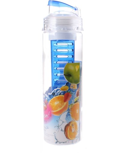 drinkfles Fruit Infuser blauw 700 ml