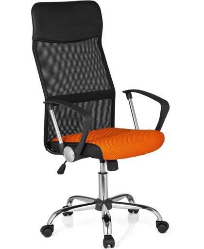 hjh office Orion Net - Bureaustoel - Netstof - Zwart / oranje