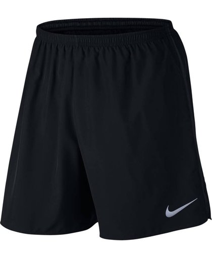 Nike Dry Short 7inch Core Sportshort Heren - Black/Black/(Reflective Silv)