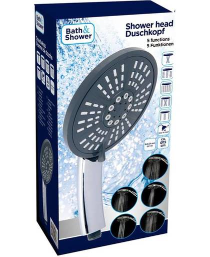 Bath & Shower Douchekop met 5 standen (diameter 15cm)