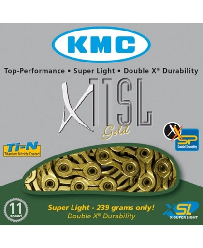 KMX X11SL - fietsketting - 11 Speed - 114 Schakels - Goud