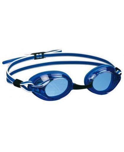 Professionele zwembril voor volwassenen  Blauw/wit