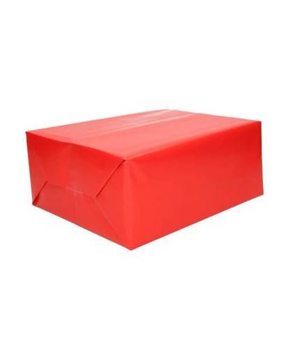 Inpakpapier rood 70 x 200 cm - cadeaupapier / kadopapier