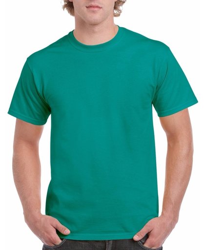 Jadegroen katoenen shirt voor volwassenen L (40/52)