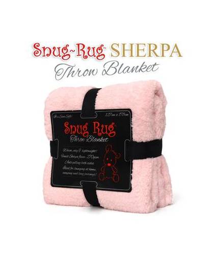 Snug-rug throw deken - kwarts roze