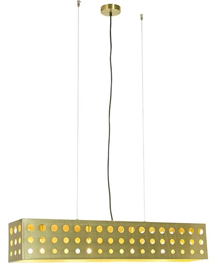 QAZQA Cage - Hanglamp - 4 lichts - H 1250 mm - goud/messing