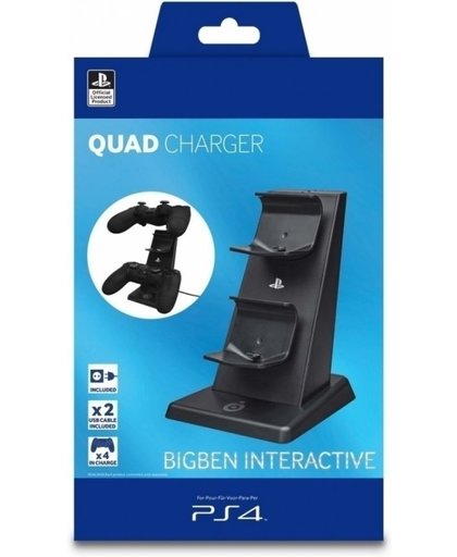 Bigben Interactive Official licensed PS4 oplaadstation voor 4 PlayStation dualshock controllers