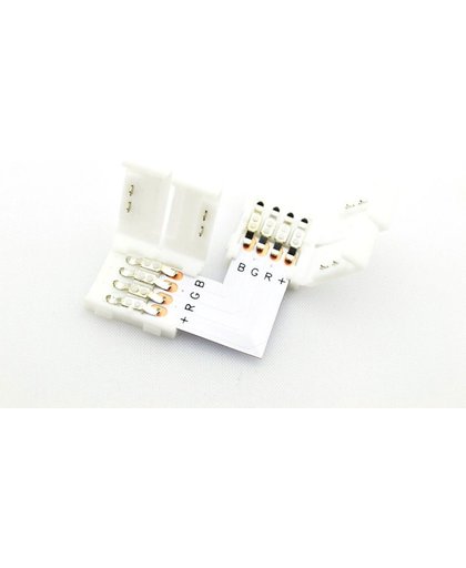 LED Strip RGB Klik Hoekconnector 90 graden, 5050 SMD, Soldeervrij
