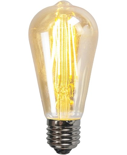 QAZQA Filament LED lamp ST64 5W 2200K goud dimbaar