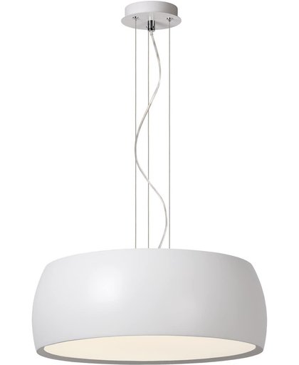 Lucide MARI - Hanglamp - Ø 45 cm - 1x40W 4000K - Wit