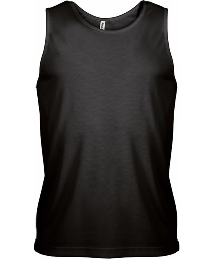 Zwart sport singlet voor heren - maat XL - sport hemdje
