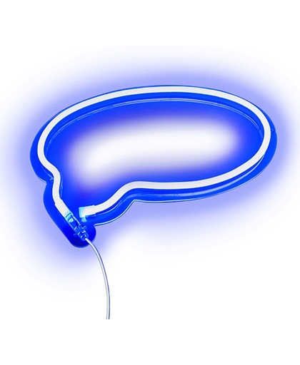 QAZQA WL Neon Chat blauw - Wandlamp - 1 lichts - D 20 mm - blauw