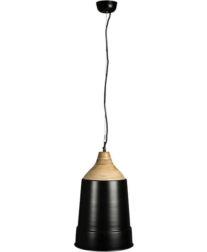 Dutchbone Wood Top Black - Hanglamp - Zwart