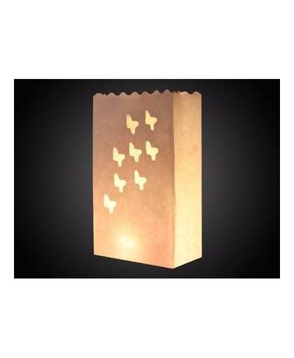 Candle bag vlinder print 26 cm