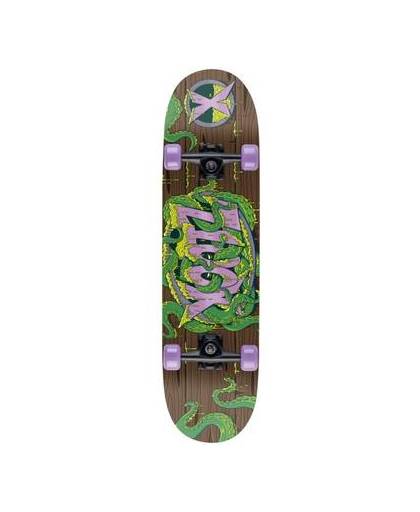Xootz skateboard double kick 79 cm tentacle groen/paars