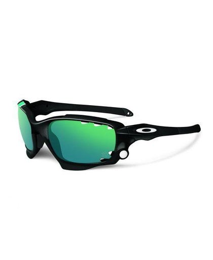 Oakley Racing Jacket - Sportbril - Lenscat. 3 - ☀ - Polished Black/Jade Iridium & Black Iridium
